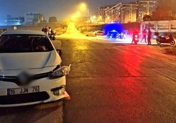 Görükle'de otomobil motosiklete çarptı: 2 ağır yaralı