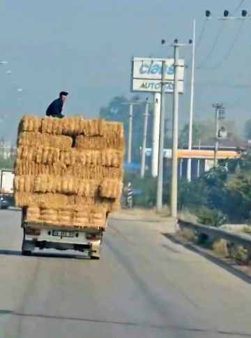 Bursa’da tehlikeli yolculuk kamerada
