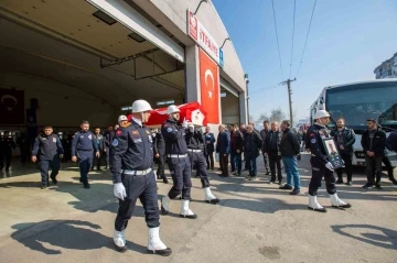 Bursa itfaiyesinde hüzünlü veda