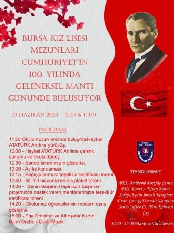 Bursa Kız Lisesi geleneksel mantı gününde buluşuyor
