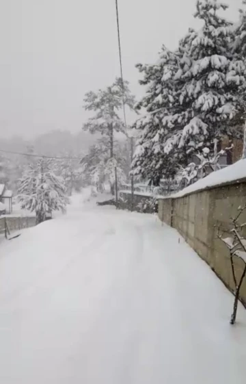 Bursa’nın dağ köyleri kar altına kaldı