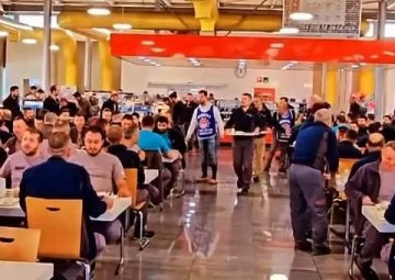 Bursa'nın en büyük fabrikalarından biri olan BOSCH'ta işçilerden eylem 