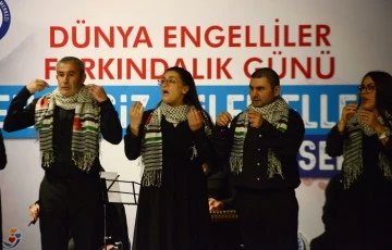 Bursa Yıldırım'da Filistin için sessizliğin sesi oldular