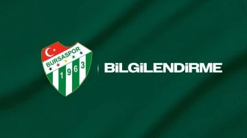 Bursaspor Kulübü'nden Kombine ve Bilet Açıklaması!