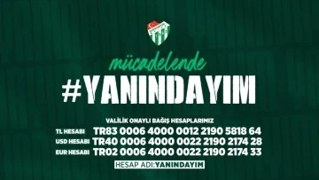 Bursaspor'un &quot;Yanındayım&quot; Kampanyasında Rakam Büyüyor!