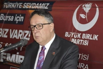 Büyük Birlik Partisi Bursa seçim bürosu açıldı