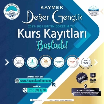 Büyükşehir’in ödüllü Değer Gençlik Projesi’nde kurs kayıtları devam ediyor
