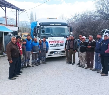 Çameli’nden deprem bölgesine odun desteği
