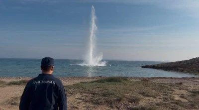 Çanakkale'de İngiliz mayını imha edildi 