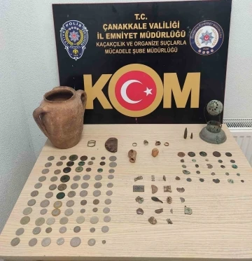 Çanakkale’de tarihi eser kaçakçılığı operasyonu: 1 gözaltı
