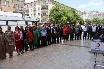 Çankırı’da kan bağışı etkinliğine yoğun ilgi
