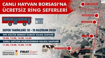 Canlı hayvan borsasına ücretsiz otobüs seferleri
