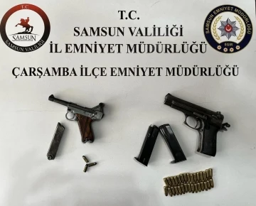 Çarşamba’da 2 adet ruhsatsız tabanca ele geçirildi
