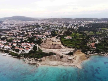 Çeşme Ayayorgi Koyu’nda hazine arazisinde kaçak inşaat
