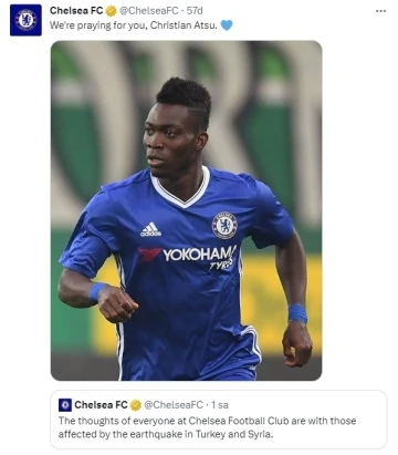 Chelsea’den Christian Atsu paylaşımı
