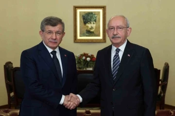 CHP lideri Kılıçdaroğlu Gelecek Partisi lideri Ahmet Davutoğlu’nu ağırladı