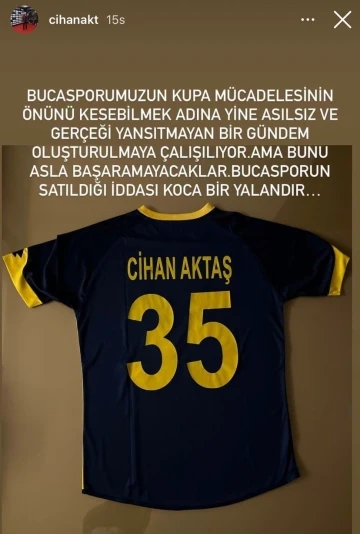 Cihan Aktaş, ‘Bucaspor 1928 satılıyor’ iddialarını yalanladı
