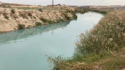 Çorlu Deresi turkuaz renge büründü
