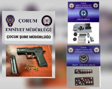 Çorum polisinin suç ve suçlular ile mücadelesi sürüyor
