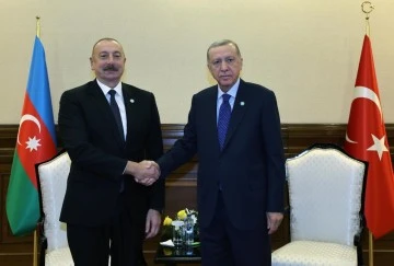 Cumhurbaşkanı Erdoğan, Aliyev ile görüştü