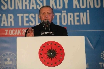 Erdoğan’dan Manavgat’ta yapılan konutların hak sahiplerine müjde