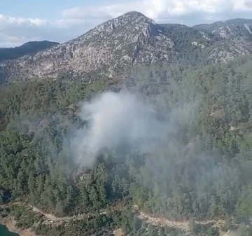 Dalaman’daki orman yangını, büyümeden söndürüldü
