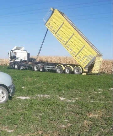 Damperi yüksek gerilim hattına temas eden kamyon şoförü hayatını kaybetti
