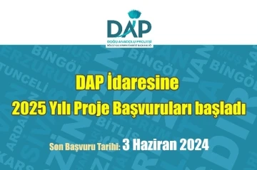 DAP 2025 yılı proje teklif çağrısına çıktı
