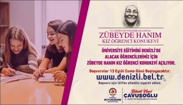 Denizli Büyükşehir, Zübeyde Hanım Kız Öğrenci Konukevi kayıtları başlıyor
