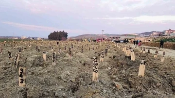 Denizli Valiliği, Hatay’da deprem mezarlığı kurdu