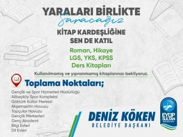 Deprem bölgesi için “Kitap Kardeşliğine Sen de Katıl” Kampanyası başlatıldı
