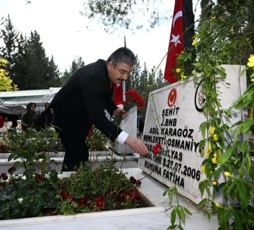 Deprem bölgesi Osmaniye’de şehitler anıldı
