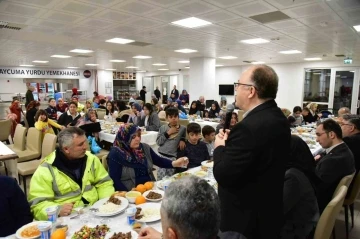 Depremzede ailelerle iftarda buluşuldu
