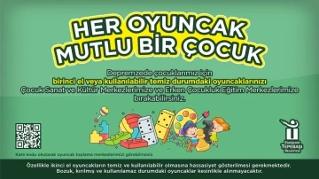 Depremzede çocuklara oyuncak kampanyası
