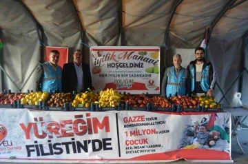 Develi’de Filistin için &quot;İyilik Manavı&quot; açıldı
