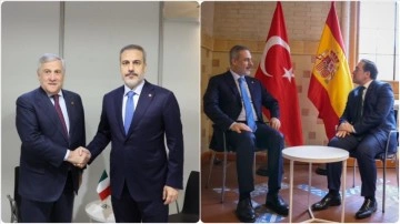 Dışişleri Bakanı Fidan, İtalyan ve İspanyol mevkidaşlarıyla bir araya geldi