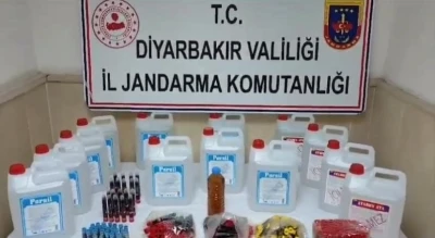 Diyarbakır’da 180 litre etil alkol ele geçirildi: 1 gözaltı
