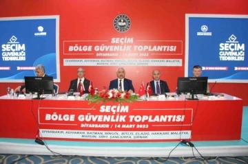 Diyarbakır’da bölge seçim güvenliği masaya yatırıldı
