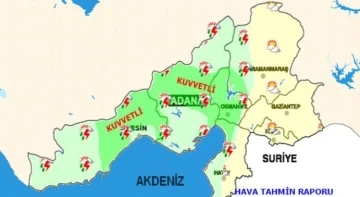 Doğu Akdeniz’de kuvvetli yağış uyarısı
