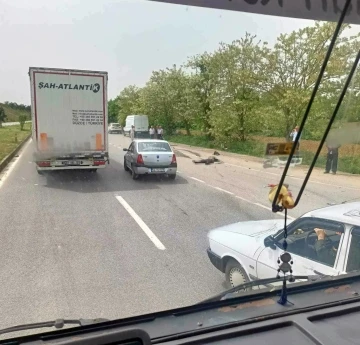 Duble yolda motosiklet ile tır çarpıştı: 1 ölü
