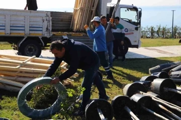 Düden Park’ta yeşillendirme çalışması
