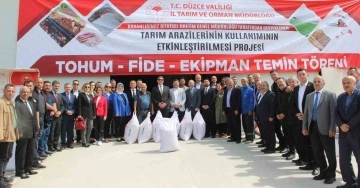 Düzce’de çeltik üreticine tohum desteği
