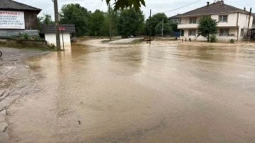 Düzce’de uyarı levhaları su altında kaldı
