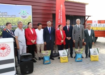 Edirne’de hibeli kanola tohumu dağıtım töreni
