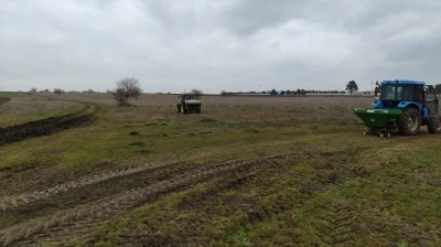 Edirne’de köy meralarına gübre atılıyor
