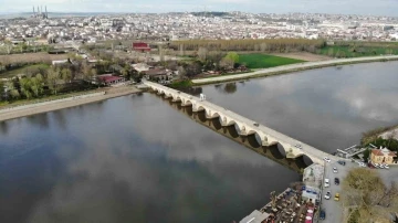 Edirne’de son yağışlarla birlikte Tunca ve Meriç Nehirleri’nin debisi 2 kat arttı
