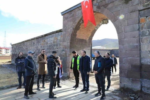 El Aman Hanı restorasyon çalışmaları gözden geçirildi
