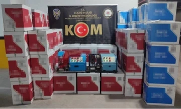 Elazığ’da bir milyon 100 bin dal makaron ele geçirildi
