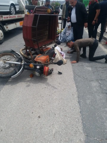 Elazığ’da sepetli motor devrildi: 1 yaralı
