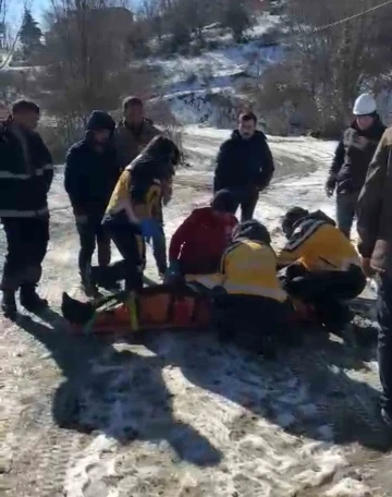 Elektrik akımına kapılan vatandaşın yardımına ambulans helikopter yetişti
